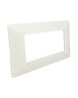 Placca 4 Posti Bianca TOT-M8004-1 Compatibile Matix - Tot Electric