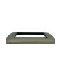 Placca Metallo 4 Posti Champagne Compatibile Living International