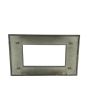 Placca 4 Posti Nera Compatibile Living Light - Tot Electric