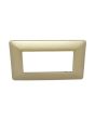 Placca 4 Posti Champagne TOT-M8004-7 Compatibile Matix - Tot Electric