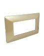 Placca 4 Posti Champagne TOT-M8004-7 Compatibile Matix - Tot Electric