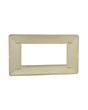 Placca 4 Posti Champagne TOT-M8004-7 Compatibile Matix - Tot Electric