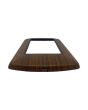 Placca Metallo 4 Posti Ciliegio Compatibile Living International