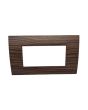 Placca 4 Posti Ciliegio Compatibile Living Light - Tot Electric