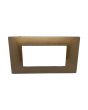 Placca 4 Posti Rame M-6004-14 Compatibile Vimar Plana - Tot Electric