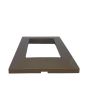 Placca 4 Posti Rame M-6004-14 Compatibile Vimar Plana - Tot Electric