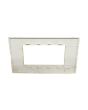 Placca 4 Posti Abete M-6004-17 Compatibile Vimar Plana - Tot Electric