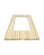 Placca 4 Posti Abete M-6004-17 Compatibile Vimar Plana - Tot Electric