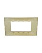 Placca 4 Posti Arancio Compatibile Vimar Plana - Tot Electric