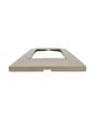 Placca 4 Posti Champagne Compatibile Vimar Plana - Tot Electric