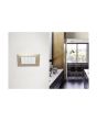 Placca 4 Posti Champagne Compatibile Vimar Plana - Tot Electric