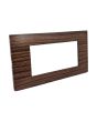 Placca 4 Posti Ciliegio Compatibile Vimar Plana - Tot Electric