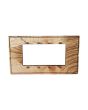 Placca 4 Posti Ciliegio Compatibile Vimar Plana - Tot Electric