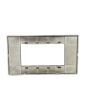Placca 4 Posti Nera M-6004-2 Compatibile Vimar Plana - Tot Electric