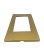 Placca 4 Posti Oro M-6004-12 Compatibile Vimar Plana - Tot Electric