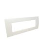 Placca 7 Posti Bianca Compatibile Living Light - Tot Electric