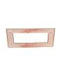 Placca 7 Posti Corallo Compatibile Living Light - Tot Electric