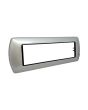 Placca 7 Posti Grigio Chiaro Compatibile Living International
