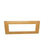Placca 7 Posti Arancio Compatibile Vimar Plana - Tot Electric