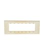 Placca 7 Posti Arancio Compatibile Vimar Plana - Tot Electric