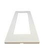 Placca 7 Posti Bianca M-6007-1 Compatibile Vimar Plana - Tot Electric