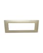 Placca 7 Posti Champagne Compatibile Vimar Plana - Tot Electric