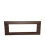 Placca 7 Posti Ciliegio Compatibile Vimar Plana - Tot Electric
