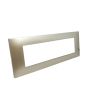 Placca 7 Posti Grigio Chiaro Compatibile Vimar Plana - Tot Electric