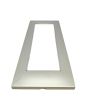 Placca 7 Posti Grigio Chiaro Compatibile Vimar Plana - Tot Electric