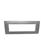 Placca 7 Posti Grigio Scuro Compatibile Vimar Plana - Tot Electric