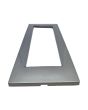 Placca 7 Posti Grigio Scuro Compatibile Vimar Plana - Tot Electric