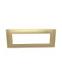 Placca 7 Posti Oro M-6007-12 Compatibile Vimar Plana - Tot Electric