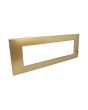 Placca 7 Posti Oro M-6007-12 Compatibile Vimar Plana - Tot Electric