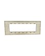 Placca 7 Posti Rame M-6007-14 Compatibile Vimar Plana - Tot Electric
