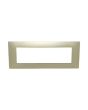 Placca 7 Posti Sabbia M-6007-11 Compatibile Vimar Plana - Tot Electric
