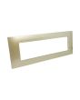Placca 7 Posti Sabbia M-6007-11 Compatibile Vimar Plana - Tot Electric