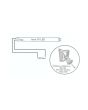 Plafoniera Stagna 2 Tubi LED 120cm IP65 220V Alimentazione Unilaterale