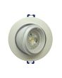Portafaretto Incasso Orientabile GU10 "Elephant" Ø100mm - Bianco