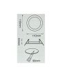 Portafaretto Incasso Orientabile GU10 "Elephant" Ø100mm - Bianco