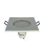 2x Portafaretto GU10/MR16 Quadrato Fisso 8.2x8.2cm - Bianco