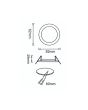 2x Portafaretto GU10/MR16 Quadrato Fisso 8.2x8.2cm - Bianco