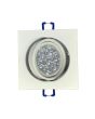 2x Portafaretto GU10/MR16 Quadrato Orientabile 8.2x8.2cm - Bianco