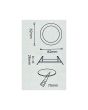 2x Portafaretto GU10/MR16 Quadrato Orientabile 8.2x8.2cm - Bianco