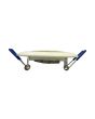 2x Portafaretto GU10/MR16 Rotondo Orientabile Ø85mm Esterno - Bianco