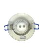 2x Portafaretto GU10/MR16 Rotondo Orientabile Ø85mm Esterno - Bianco