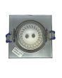 2x Portafaretto GU10/MR16 Quadrato Orientabile 8.2x8.2cm Cromo Lucido