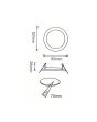 2x Portafaretto GU10/MR16 Quadrato Orientabile 8.2x8.2cm Cromo Lucido