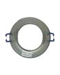 2x Portafaretto GU10/MR16 Rotondo Fisso Ø80mm Esterno - Cromo Lucido