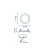 2x Portafaretto GU10/MR16 Rotondo Fisso Ø80mm Esterno - Cromo Lucido