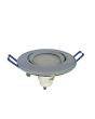 2x Portafaretto GU10/MR16 Rotondo Orientabile Ø85mm - Cromo Lucido